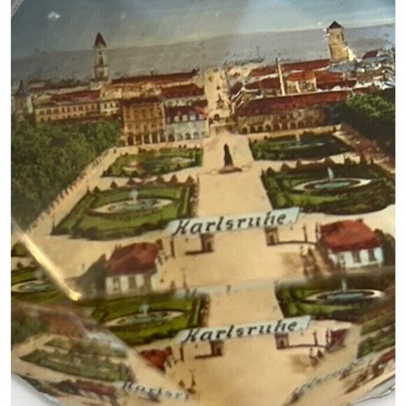 Antique Glass Crystal Paperweight Karlsruhe Germany 3 Inches - Picture 5 of 6